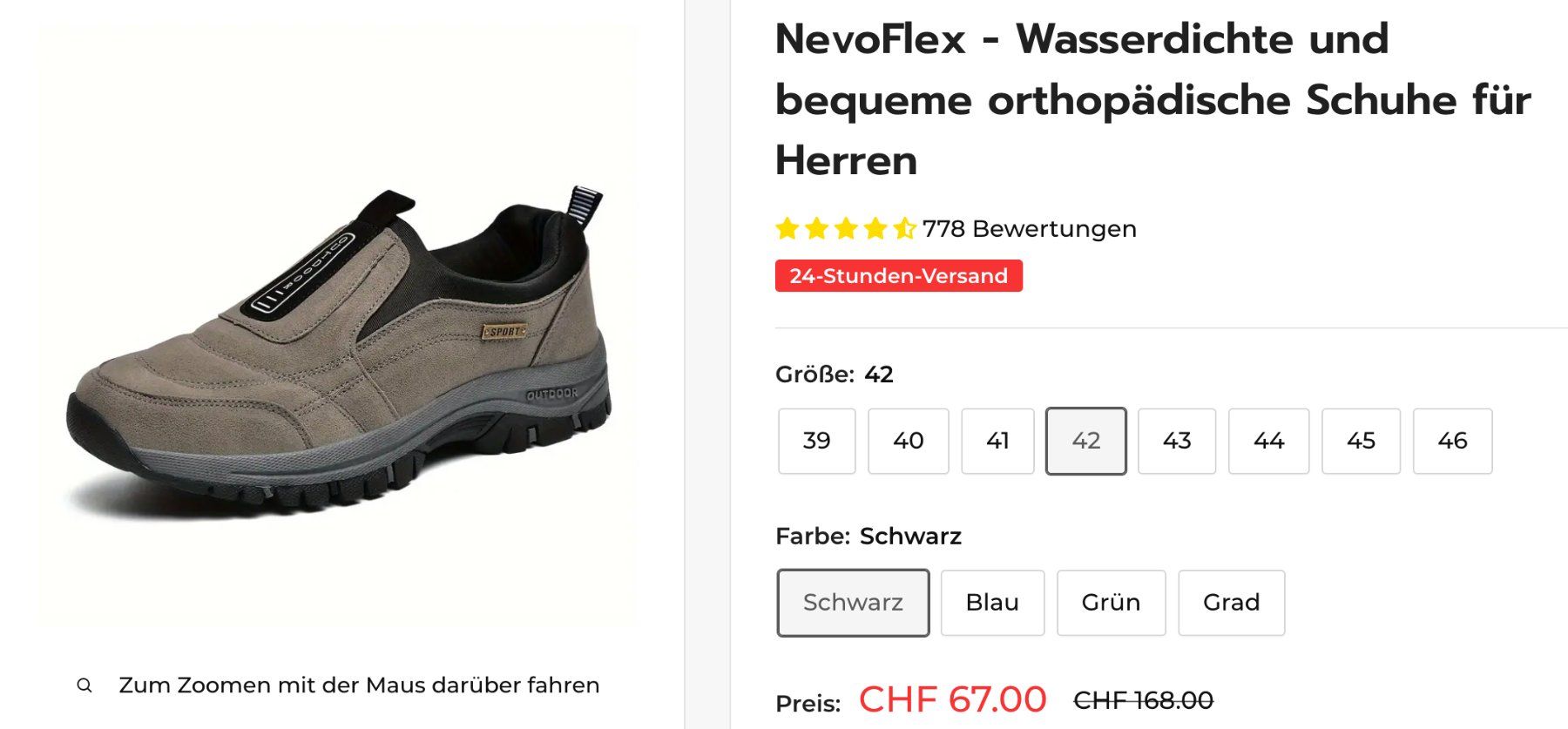 Scarpe da uomo: Indoor Schuhe Nr 42 – Nuovo (secondo la descrizione) da Wisen venduto da Tukta08 6