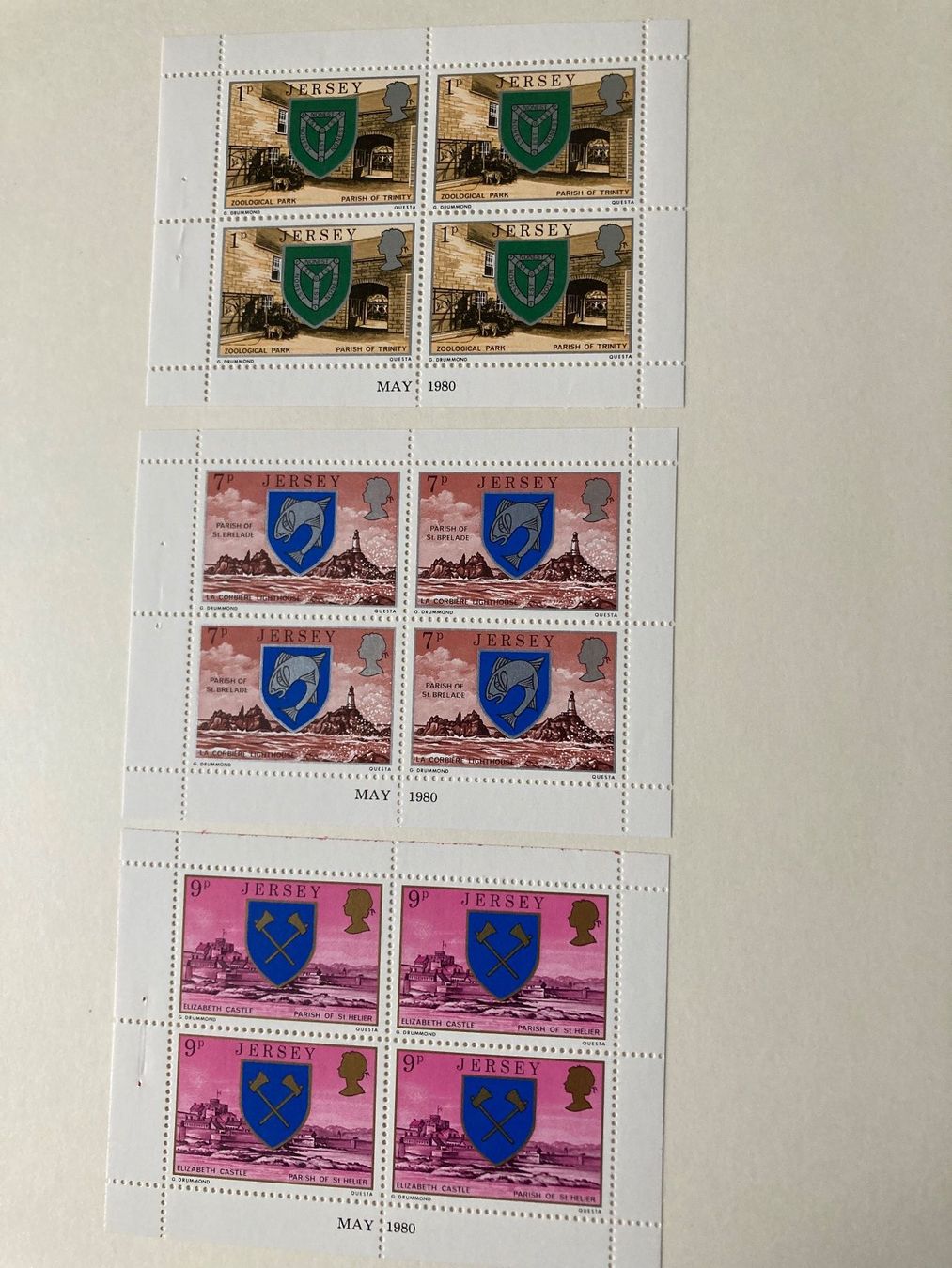 Tutti i francobolli: Jersey 1980 Wappen Heftchenblatt ** – Nuovo (secondo la descrizione) da Erlach venduto da Minka123