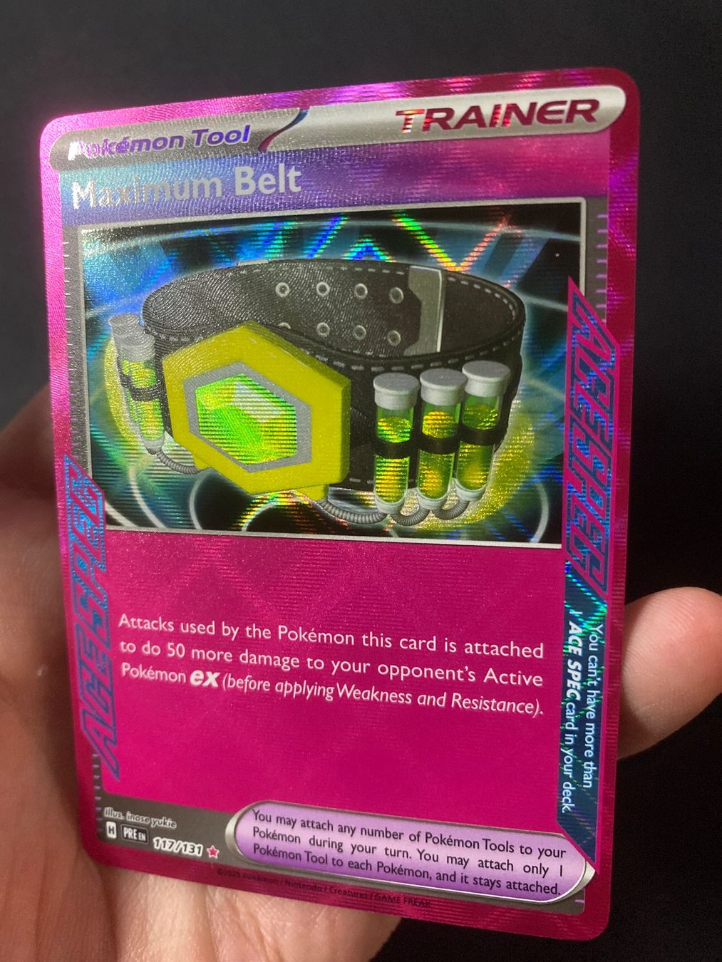Pokémon Carte collezionabili: Maximum Belt 117 - Maximalgürtel - Prismatic Evolutions - EN – Nuovo (secondo la descrizione) da Hausen AG venduto da Shrade 1