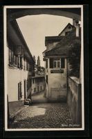 Zürich, Die Schipfe, Gasse mit Blick zu