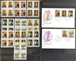 1970 Vatikan Gemälde -  Die Familie - FDC 4er Serie **+ET