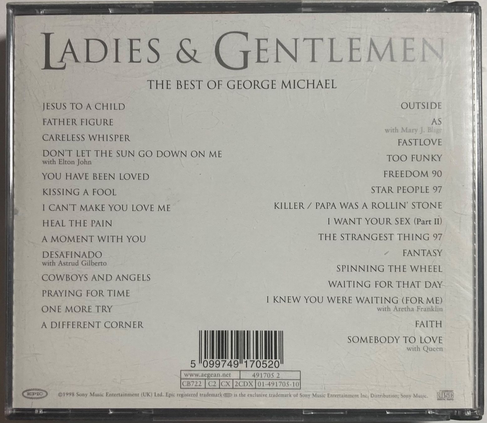 CD: GEORGE MICHAEL - LADIES & GENTLEMEN – Usato da Poliez-Pittet venduto da Newtown-Records 1