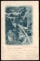 Vitznau,  Rigibahn  auf  der  Schnurtobelbrücke  1899