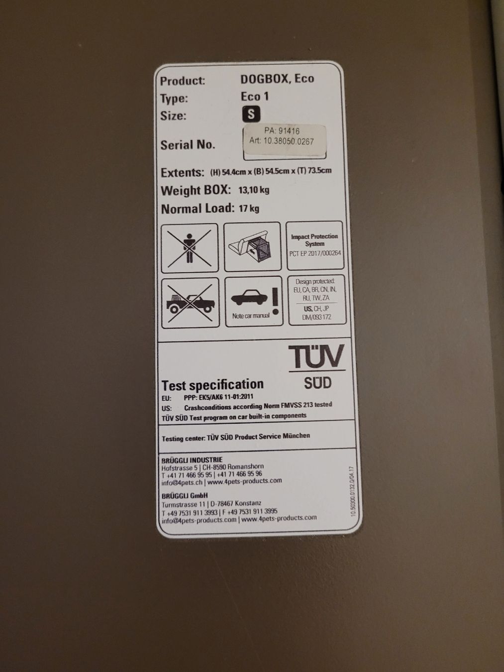4pets Cages, transport & sécurité: 4Pets Hundebox – D'occasion à Wädenswil par Cueny_J 3