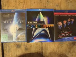 3 DVD: "Star Trek", "Gravity", "Space Cowboys"