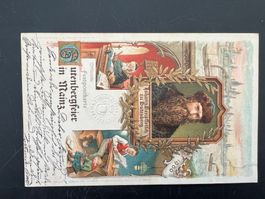 AK 1900 offizielle Festpostkarte Gutenberg Mainz    (G521)