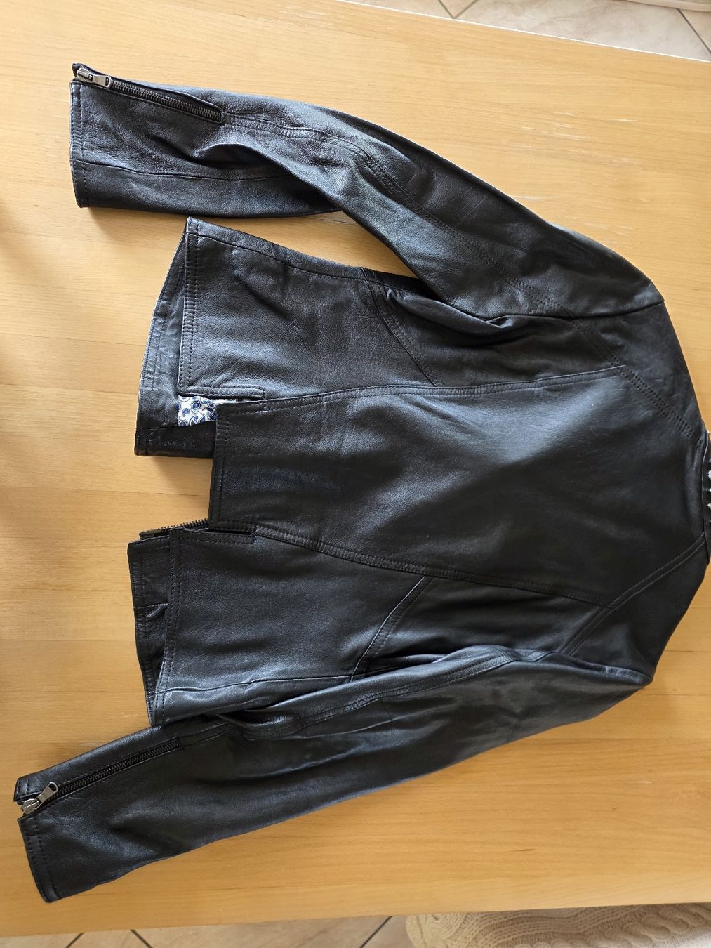Giacche:  Leather Biker Jacket Black Studded Skull Collar Size M – Nuovo (secondo la descrizione) da Savigny venduto da mar_pfd8 4