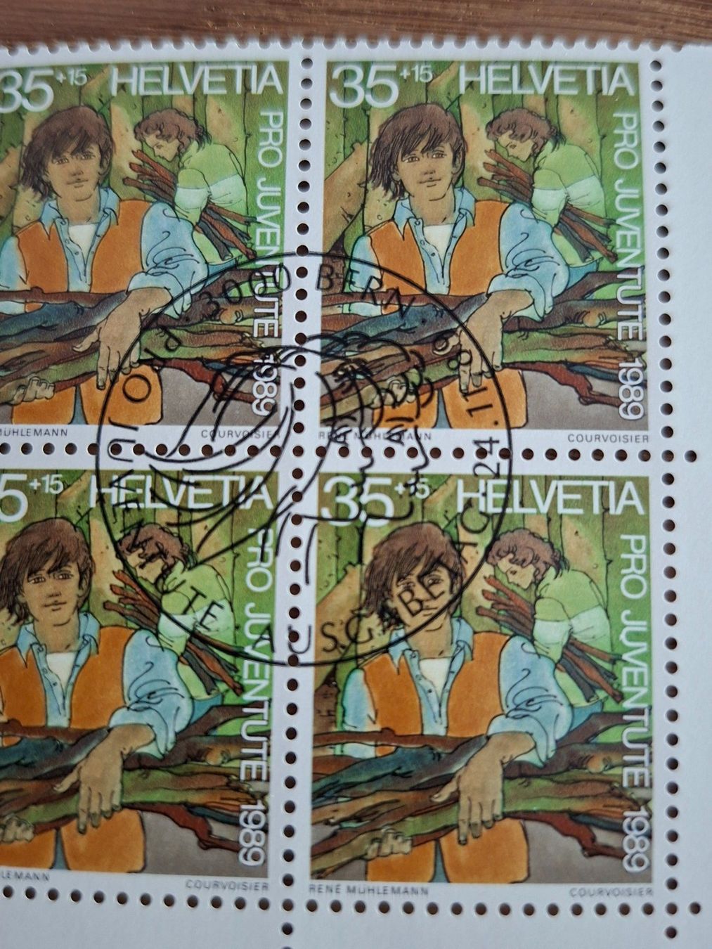 Tutti i francobolli: 4er Blocks: Pro Juventute 1989 – Nuovo (secondo la descrizione) da Hinterkappelen venduto da 1399 3