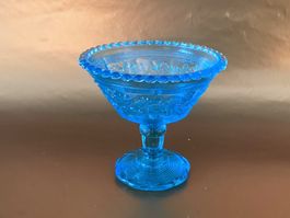 Kleine Pressglas  Fuß-Schale