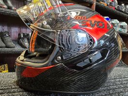 Casque Scorpion Exo-1400 EvoII Carbon Air Platted noir/rouge
