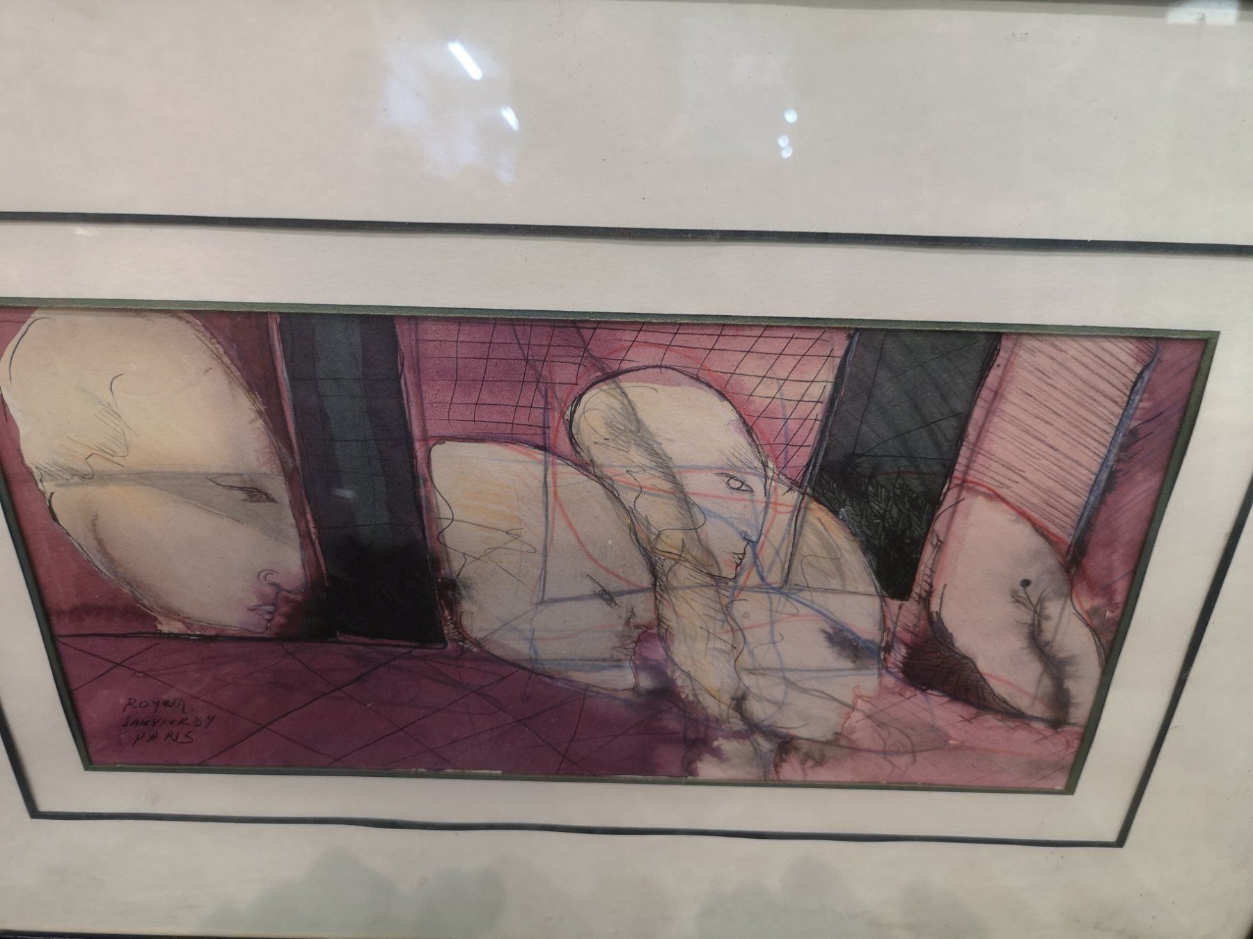 Dipinti: Tableau signé et daté janvier 84 Paris – Usato da Genève venduto da Qanil77 1