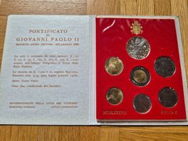Vatikan Münzset Giovanni Paolo II Anno X 1988 - Silber