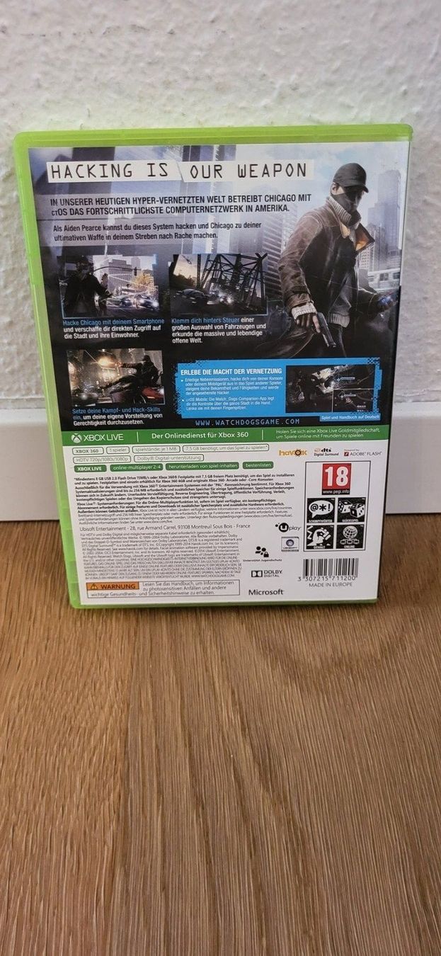 Microsoft Giochi: Xbox 360 - Watch Dogs – Usato da Münsingen venduto da Heroism2010 1