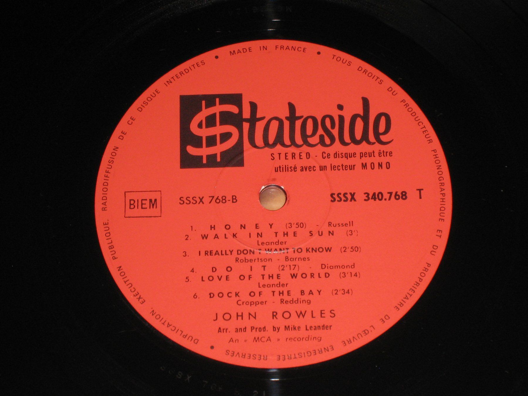 Dischi in vinile: LP - JOHN ROWLES – Usato da Steckborn venduto da Quo7 2