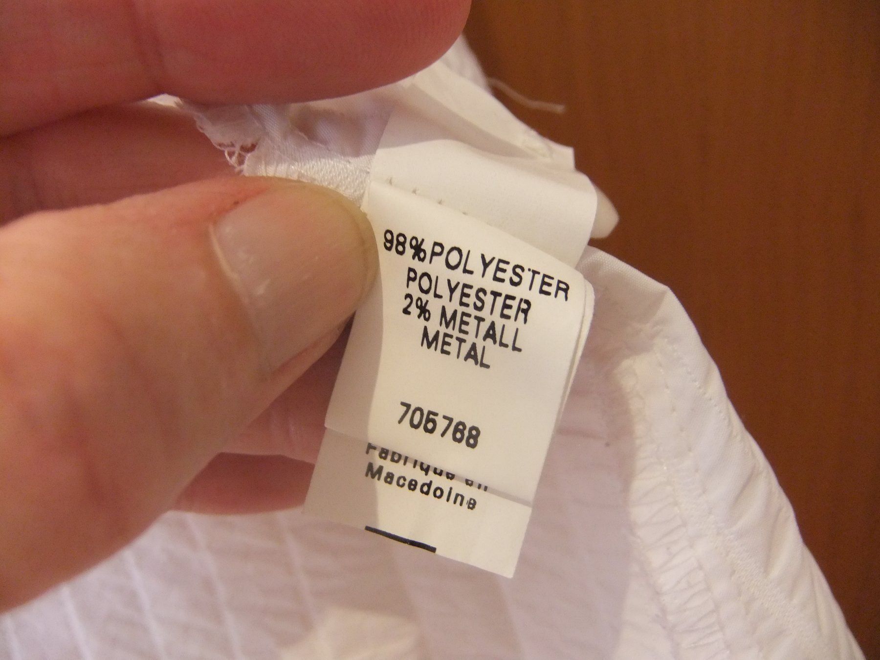 Jacken: Federleichter Blazer Weiss Streifenoptik – Gebraucht aus Hemishofen von Lany 3