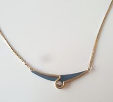 Halskette / collier 925 Silber meister punze K & L