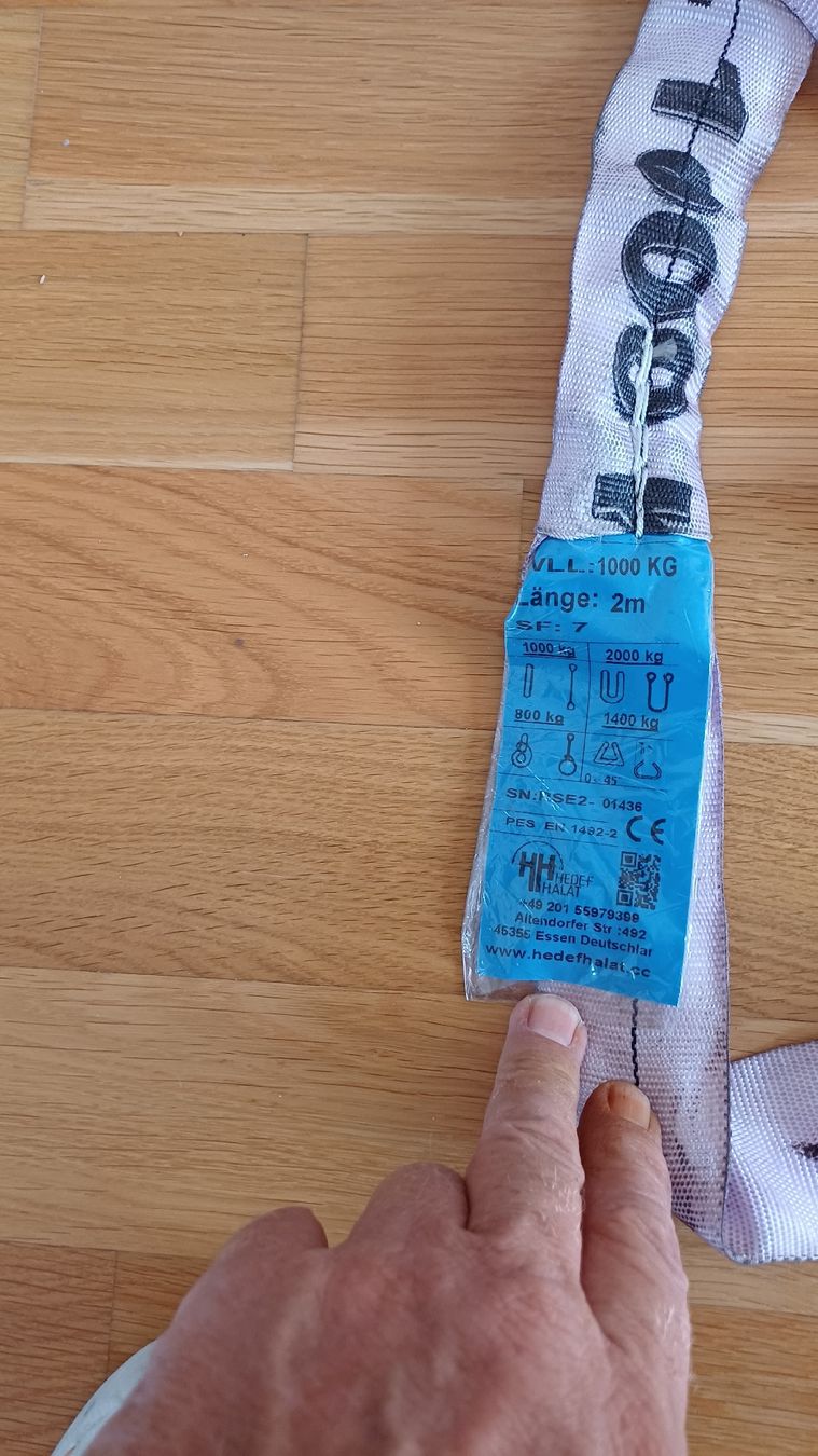 Kletterausrüstungen: Gurtschlaufe ca 200cm 1 to – Gebraucht aus Pfeffikon LU von SY-YoLo 1