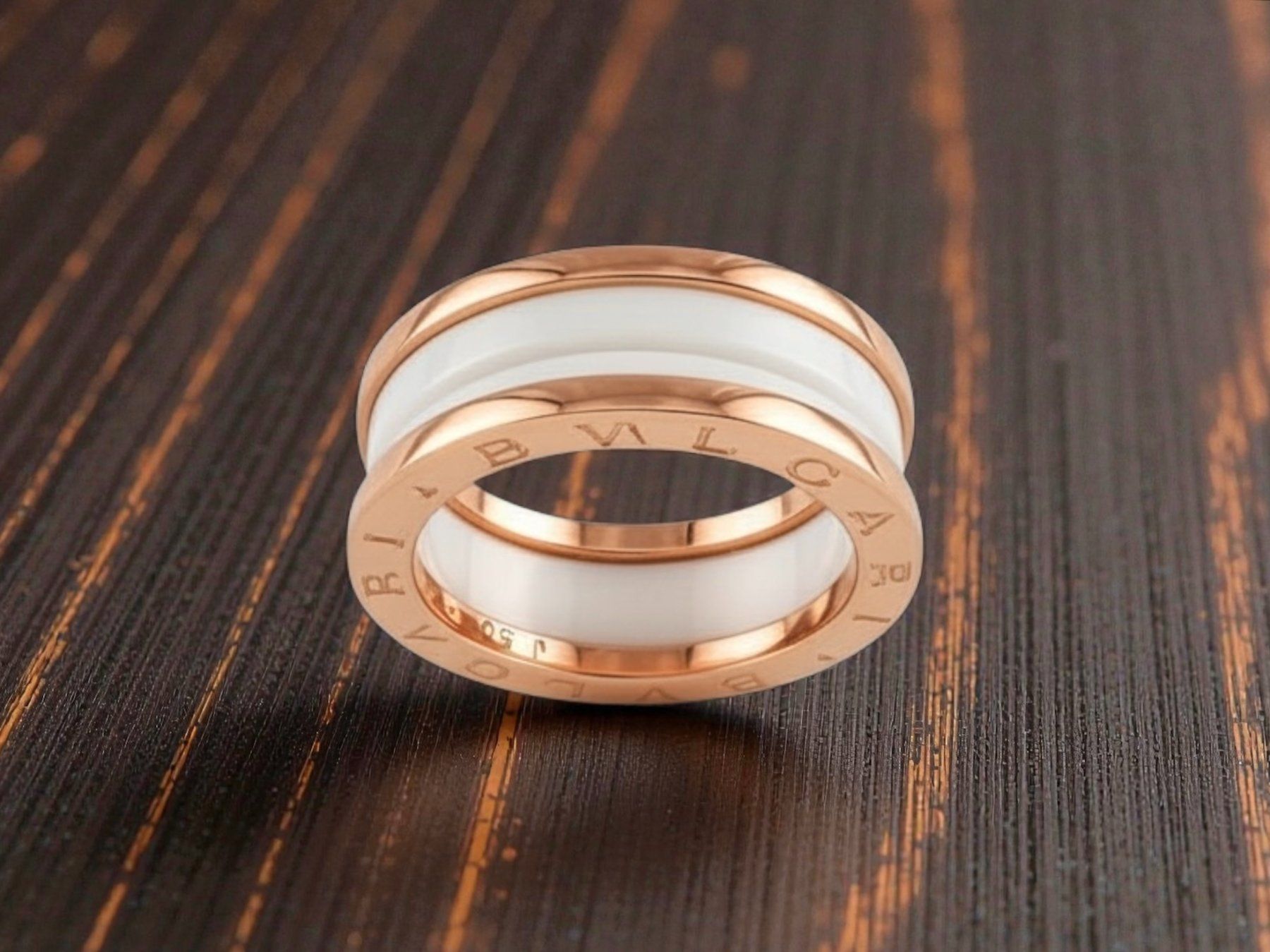Bulgari Anelli: BULGARI, B.Zero 1 - Ring in Roségold / Keramik – Usato da Zuzwil SG venduto da artimmo