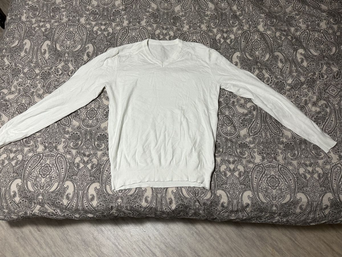 Pulls & Sweat-shirts: Pullover V neck white L – Neuf (Voir description) à Gordola par EleSecondHand-TCG