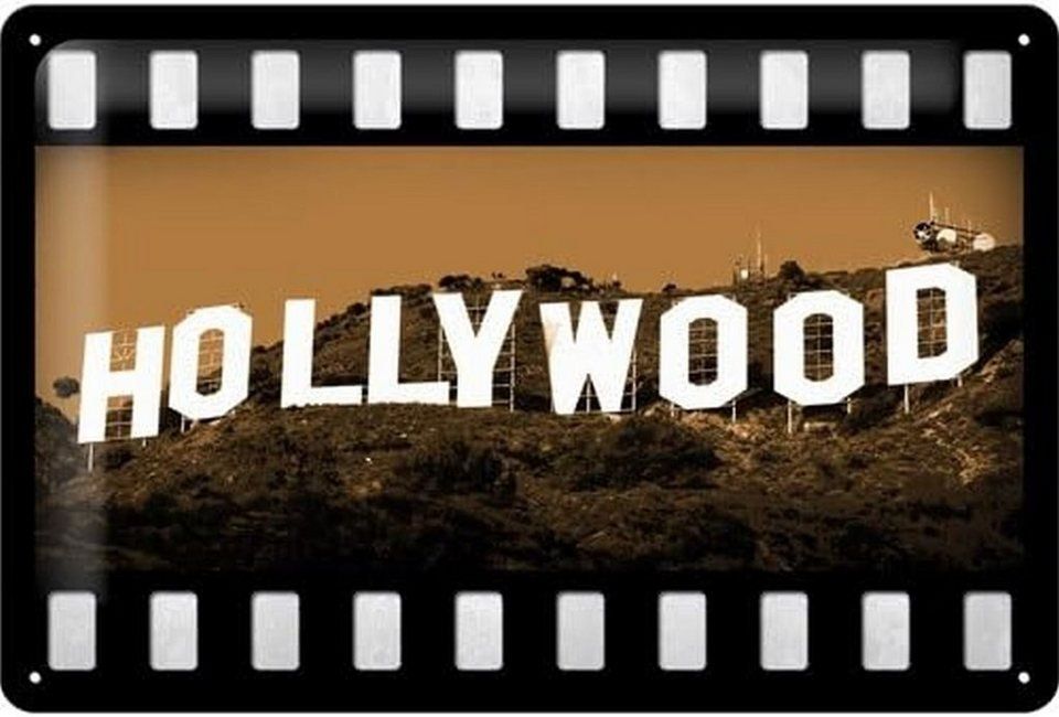 Insegne: Blechschild - Hollywood – Nuovo e nell'imballaggio originale da Ennetbürgen venduto da open24shop