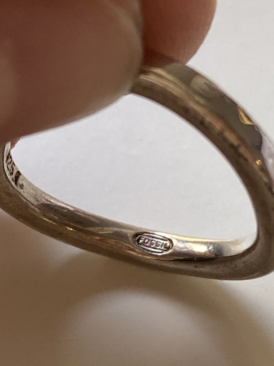 Fossil Anelli: Fossil Silber 925 Ringe mit Solitär – Nuovo (secondo la descrizione) da Givisiez venduto da dor_xb9k 3