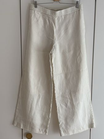 Pantalon COS lin crème (40)