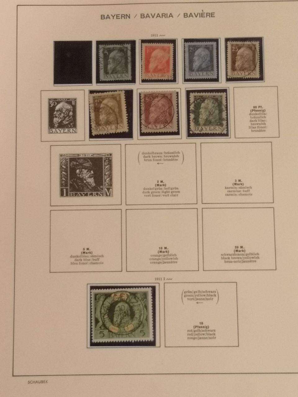 Tutti i francobolli: Deutsche Briefmarken 1862-1911. 10 Seiten. – Usato da Bern venduto da Yunkom
