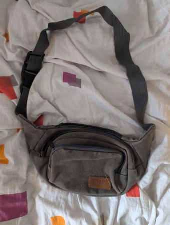 Bauchtasche/Gürteltasche, Grau, Vielseitig