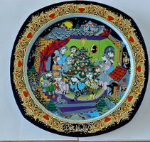 Rosenthal Weihnachtsteller 1986 von Björn Wiinblad Top