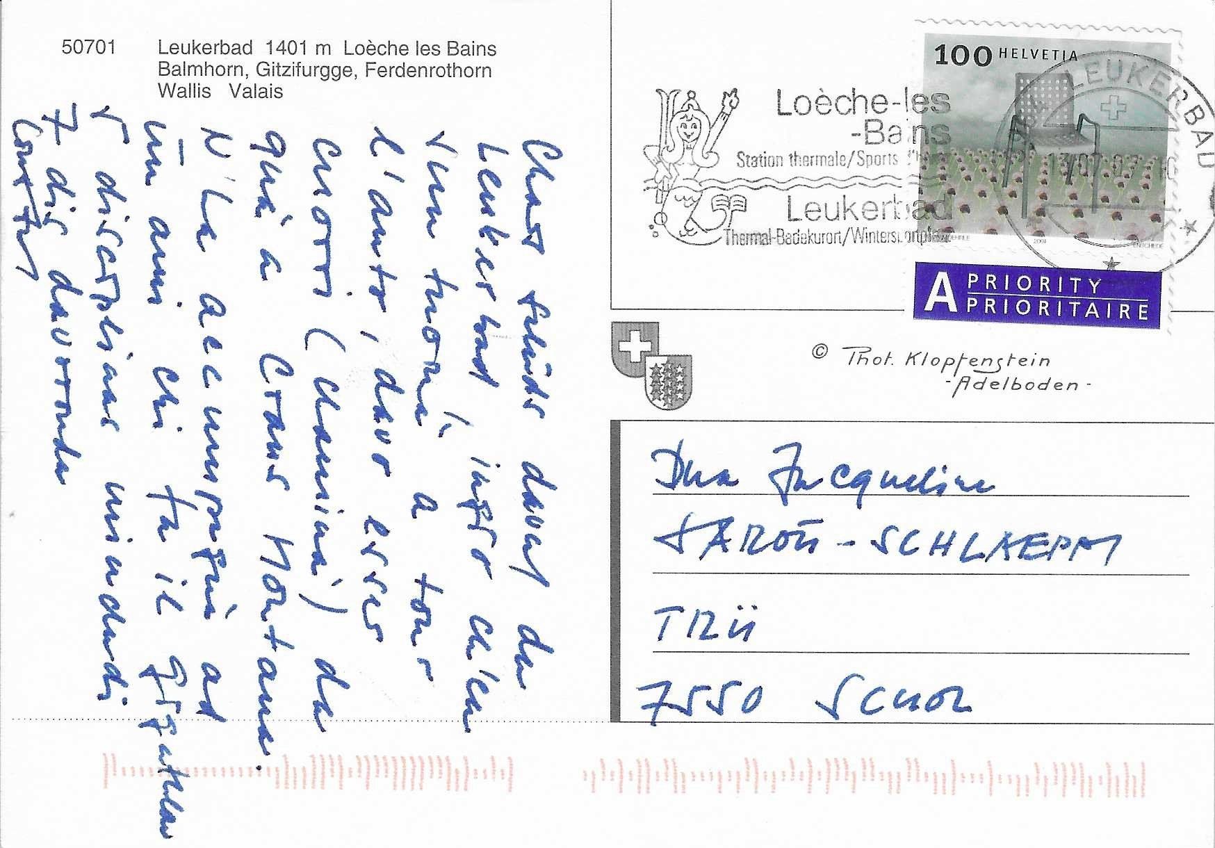 Cartoline postali: Leukerbad VS – Usato da Rothrist venduto da Stranglehold 1