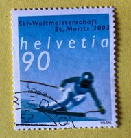 Nr.1068 GESTEMPELT Skirennfahrer 2002  Siehe Original Fotos.