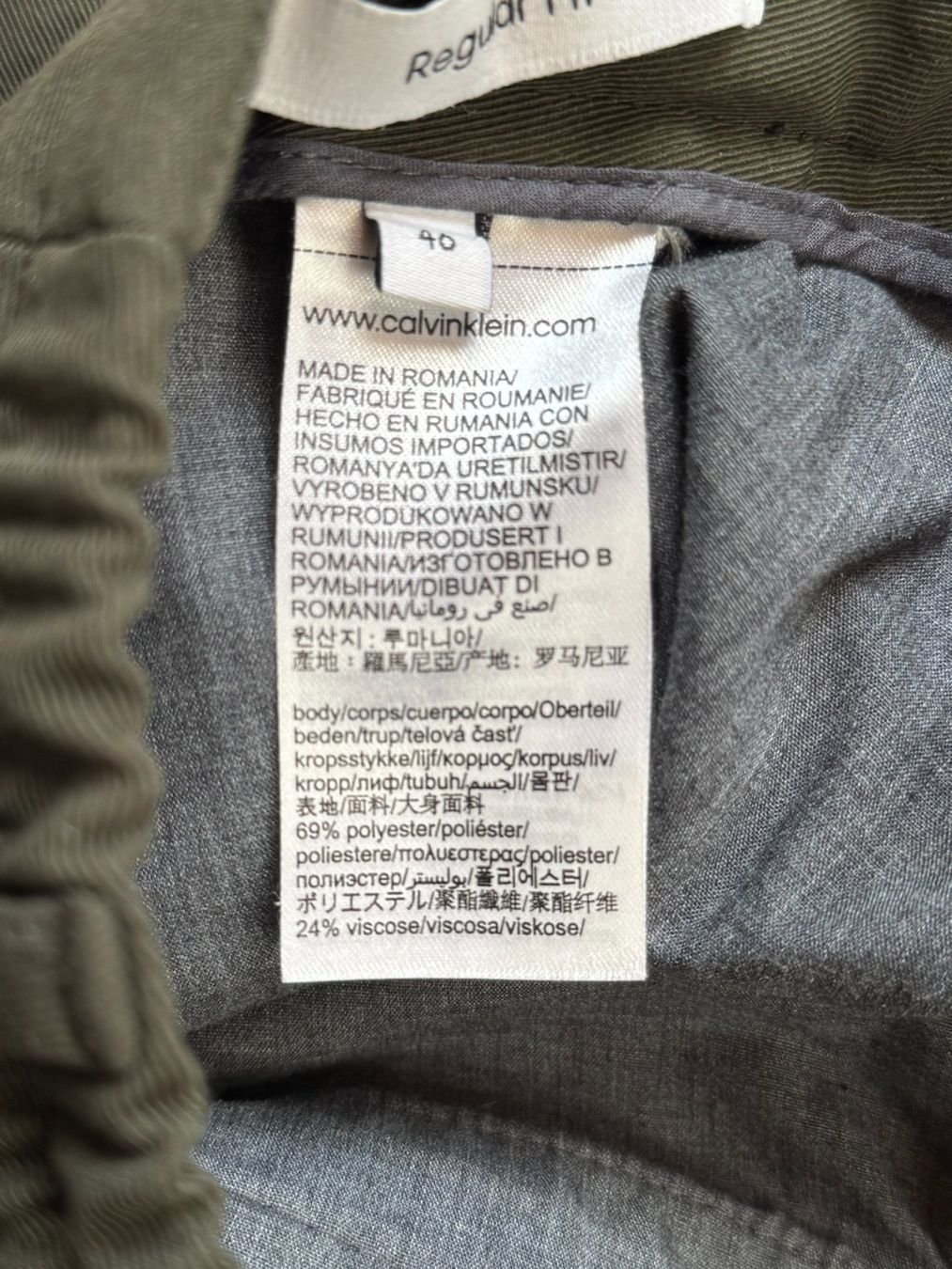 Calvin Klein Pantaloni: Calvin Klein Damenhose Stretch Regular Fit – Usato da Unterseen venduto da Naga99 3