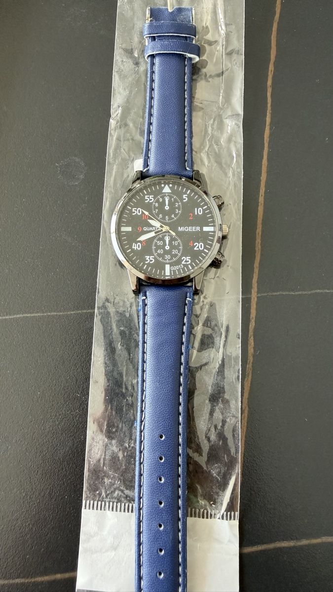 Orologi: MIGGER Quarzuhr Blau ungebraucht 40mm – Usato da Wolfwil venduto da Poulet60