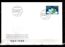 1988 - FDC / Werbemarken - 100 Jahre Gemeinn. Frauenverein