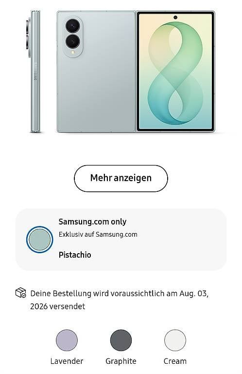 Portables: Neue Samsung Z Fold8 512gb – D'occasion à Diepoldsau par Borgon