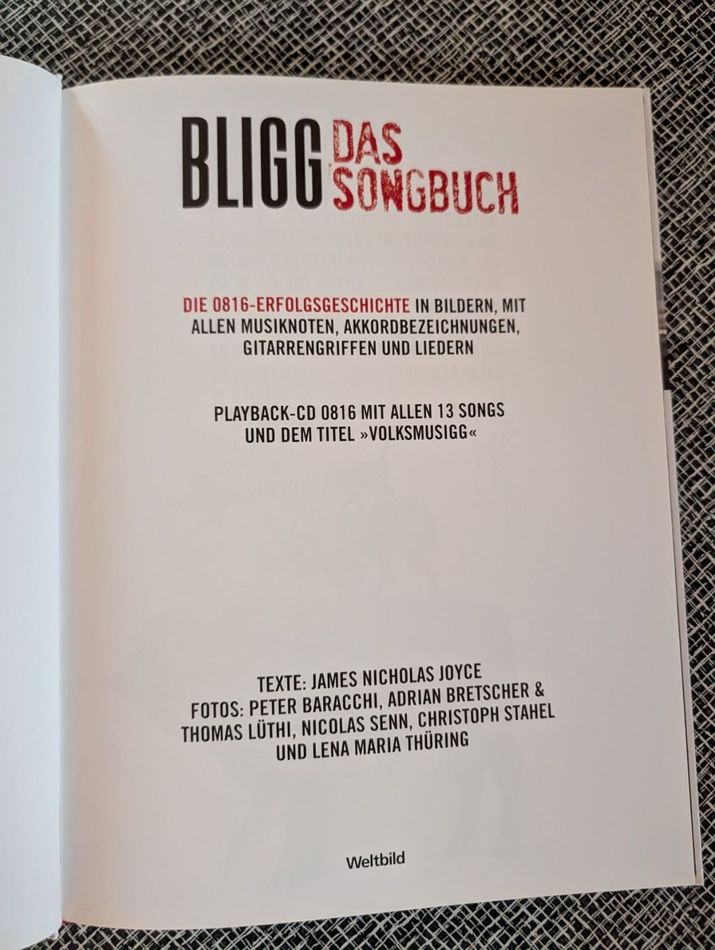 Libri: Bligg Das Songbuch 0816 mit CD – Usato da Nänikon venduto da Haexli_70 1