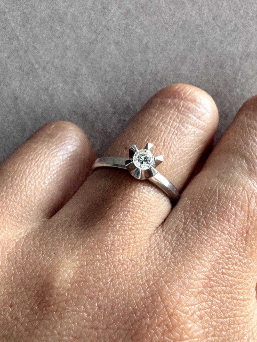 Ringe: Diamant Solitär Ring Diamantring aus Platin 0.28ct – Gebraucht aus Kriens von hannaandkiko 8