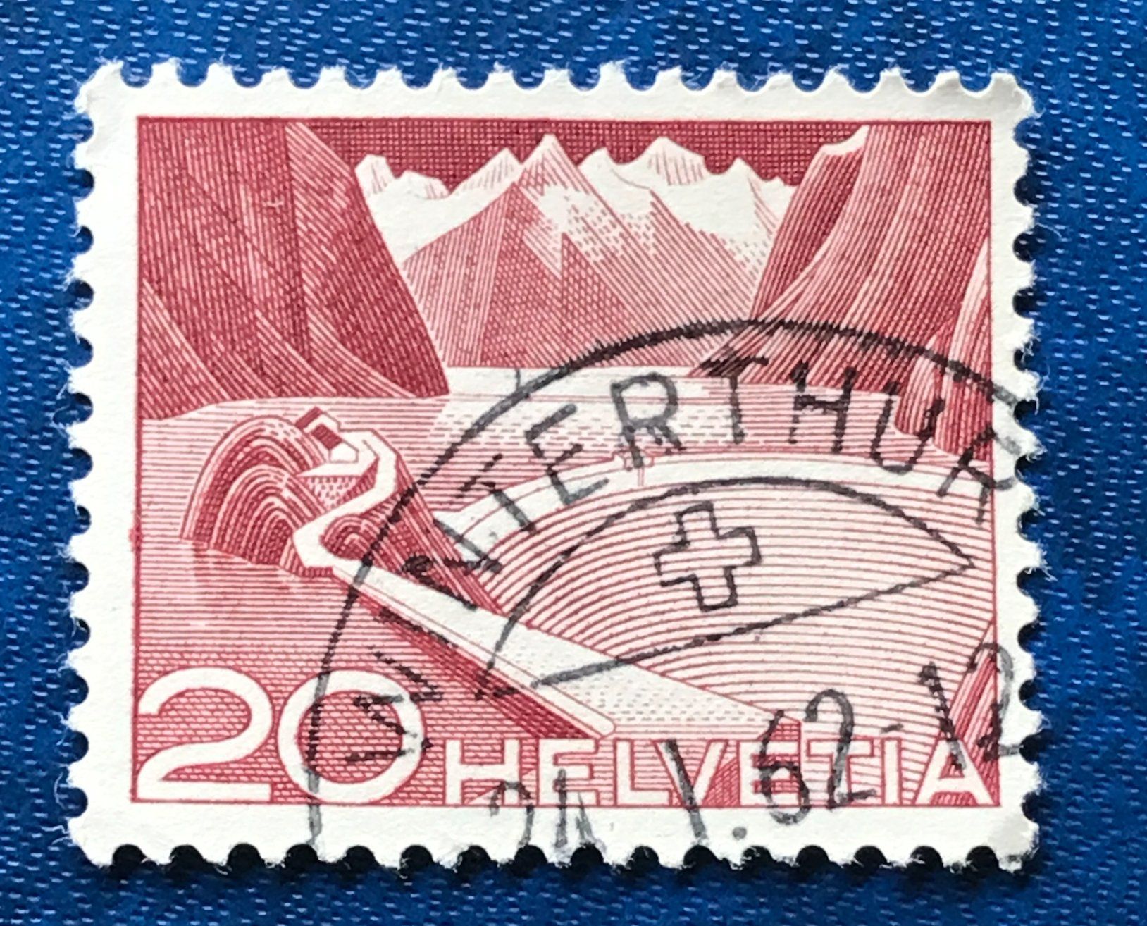 Tutti i francobolli: Nr.301A  mit Stempel Stausee 1949    – Usato da Aarau venduto da Billa007