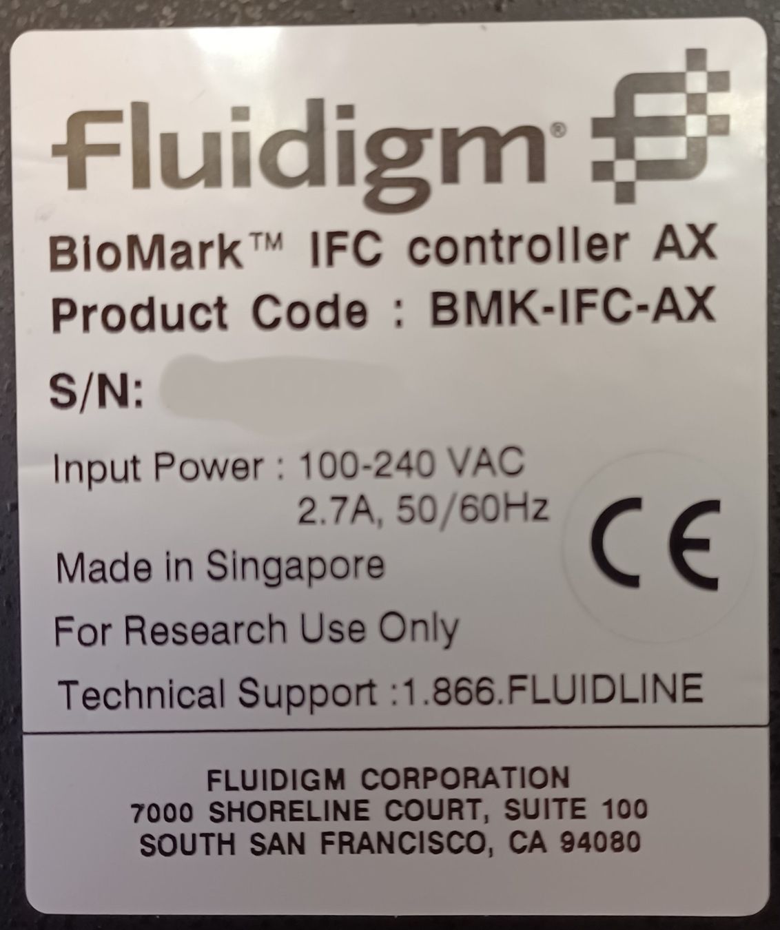 Accessori da laboratorio: Fluidigm BioMark IFC Controller AX – Usato da Niederdorf venduto da LeptonAG_Labor 3