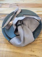 Stylishe Leinenserviette MELLEA / 44x44cm – NEU!