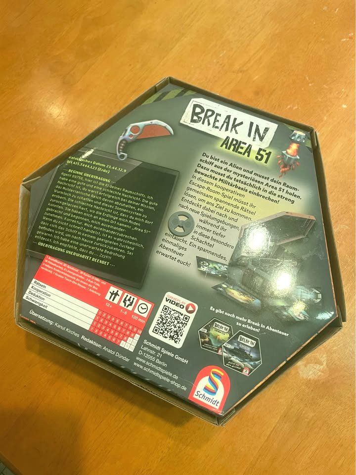Giochi: Jeu de société Break In Area 51 Schmidt -  neuf – Nuovo e nell'imballaggio originale da Bulle venduto da bruno023 3