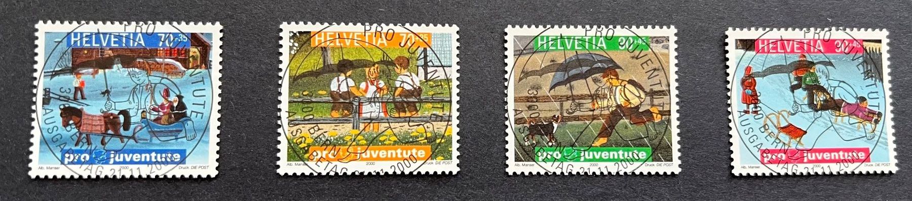 Tutti i francobolli: Pro Juventute 2000 Vollstempel – Nuovo (secondo la descrizione) da Hünenberg See venduto da wer_5286