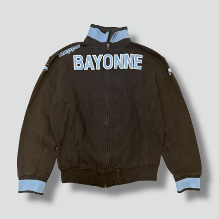 Kappa Bayonne streetwear black track jacket 00s (retro nike)