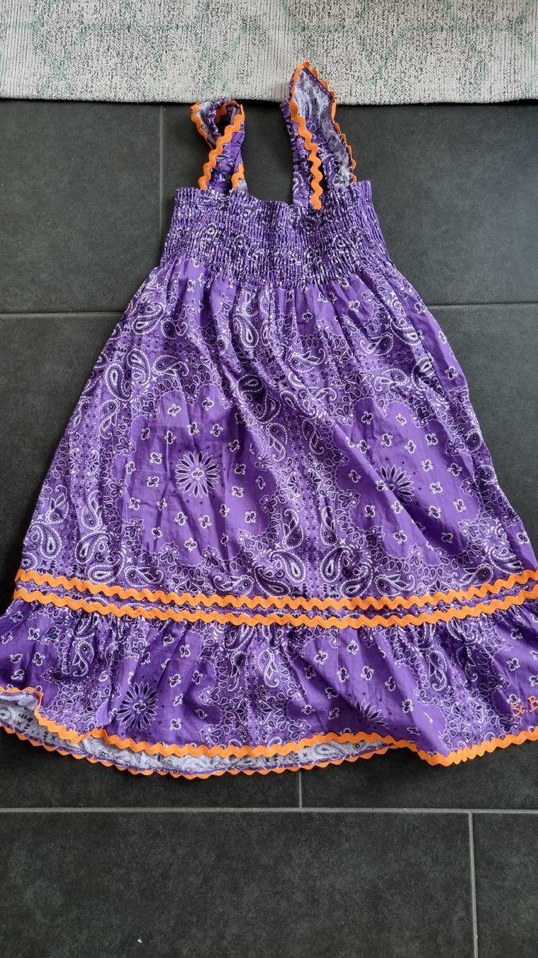 Vestiti & Gonne: Kleid Bandanaprint 152 Lila neu – Nuovo (secondo la descrizione) da Bad Zurzach venduto da Mfritzli