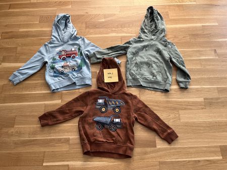 Pullover für Jungen (Grössen 104-110 / 3er Set)