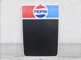 ALTE REKLAME WERBESCHILD MENUTAFEL PEPSI