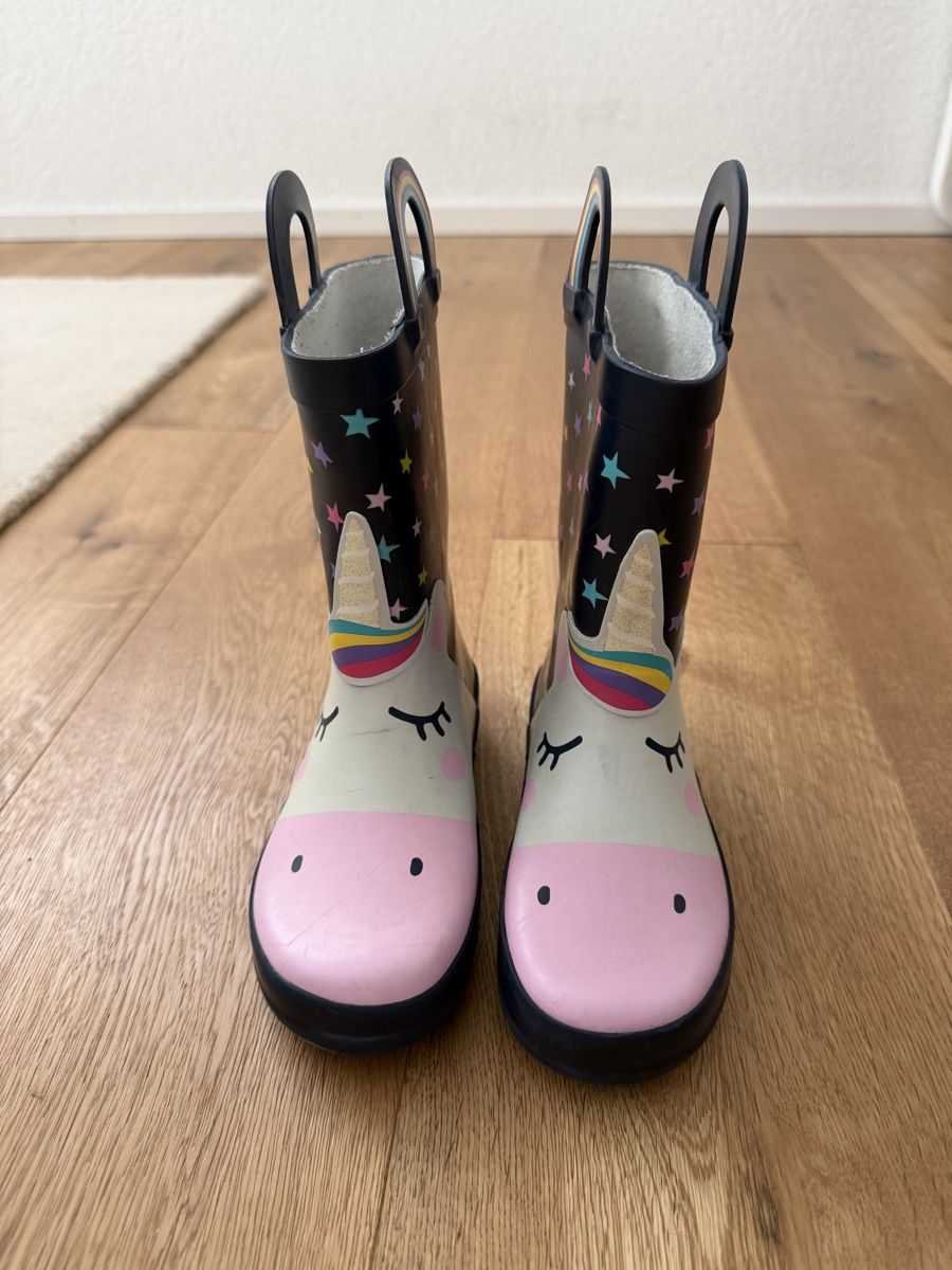 Scarpe per ragazzi: Kinder Gummistiefel Einhorn, Gr. 28 – Usato da Interlaken venduto da fbnscl 1