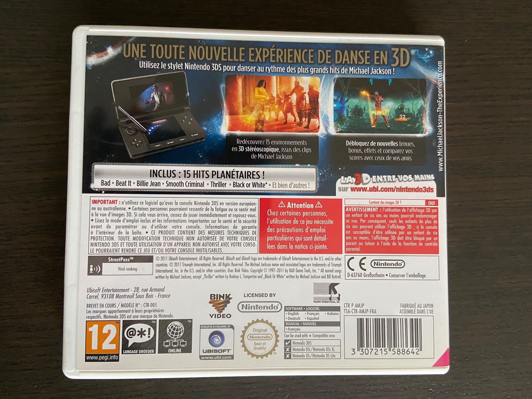 Nintendo Jeux: Michael Jackson: The Experience 3D – D'occasion à Muttenz par bargain_hunter 1
