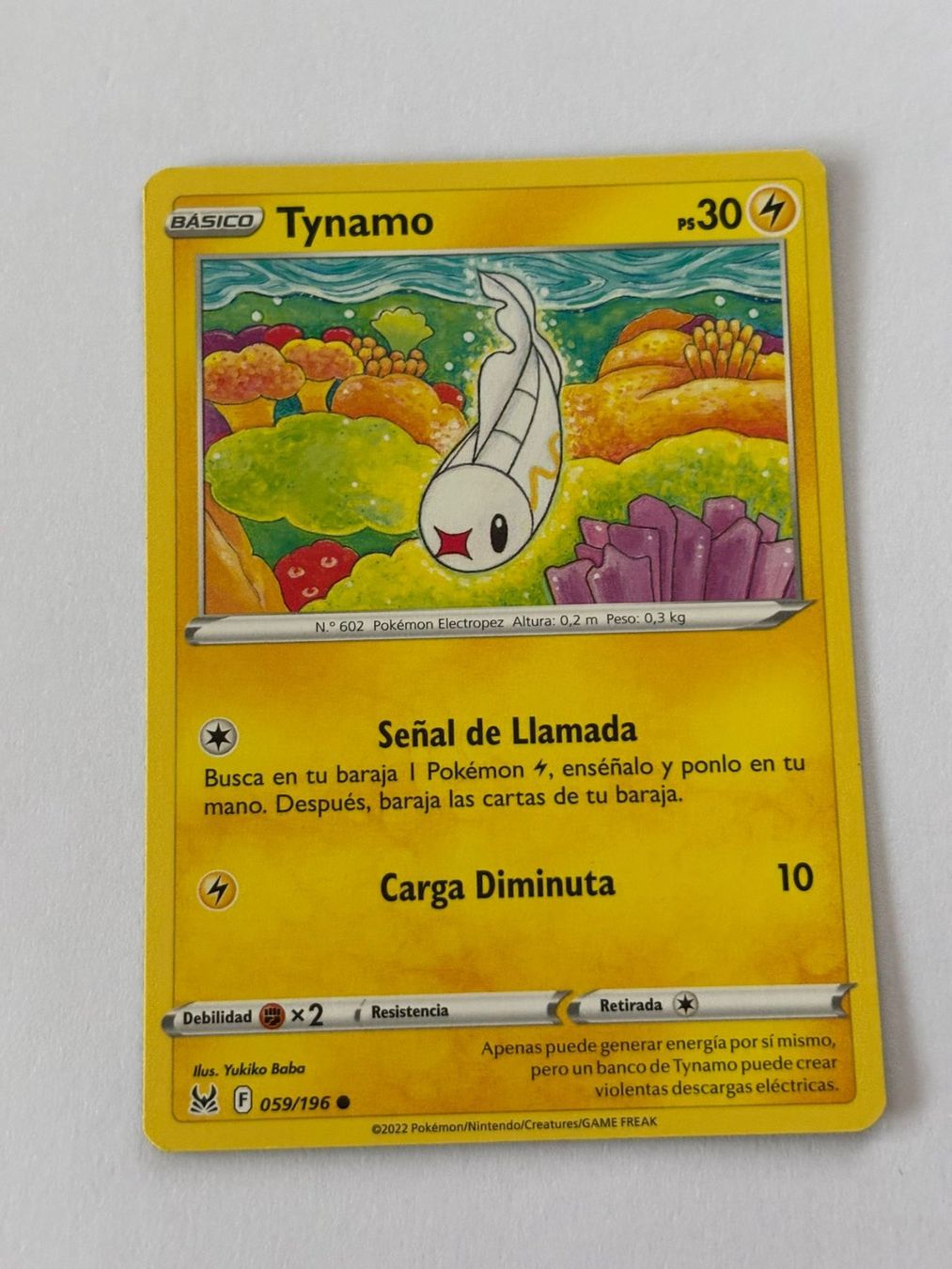 Pokémon Sammelbilder & Trading cards: Pokemon-Karte Tynamo 059/196 – Gebraucht aus Herisau von Seyashop1