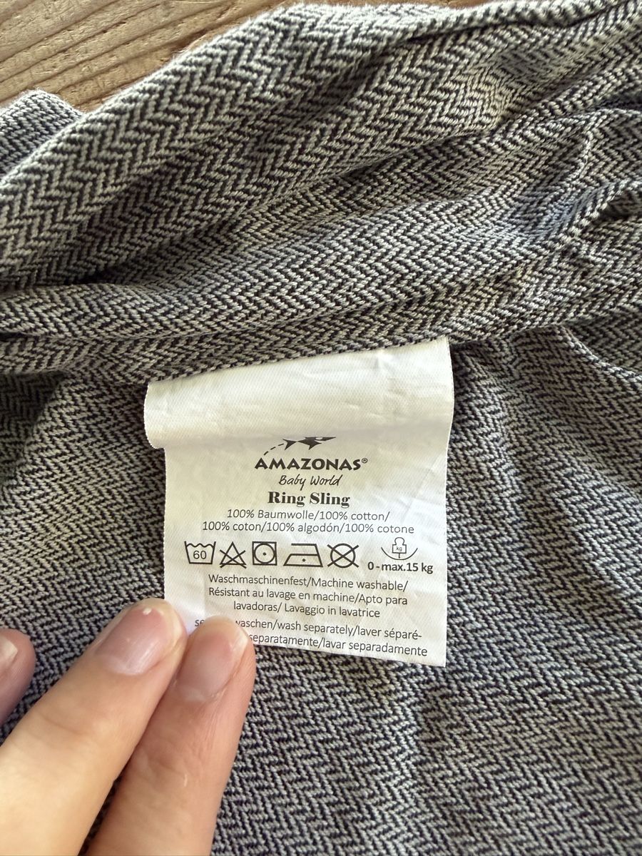 Amazonas Porte-bébés ventraux & dorsaux: Amazonas Baby World Ring Sling 100% Cotton Grey – D'occasion à Liebefeld par dabuehle17 2